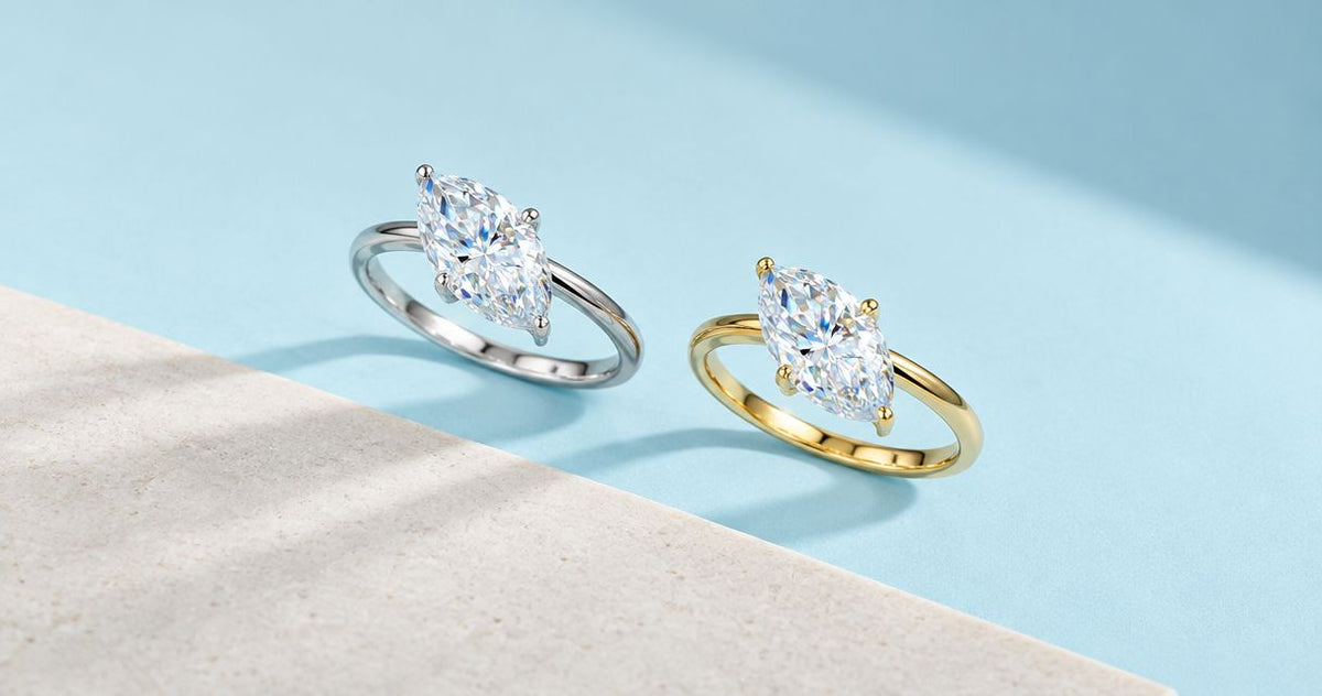 Affordable moissanite rings: sterling silver or gold plating?